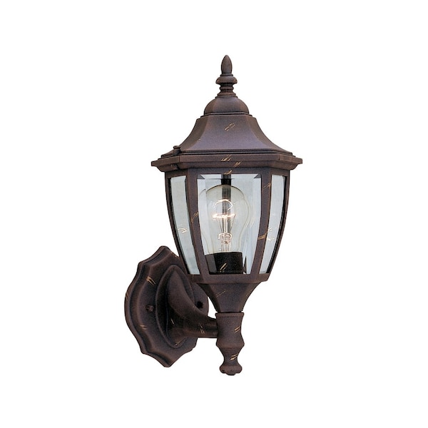 Designers Fountain Waterbury 14.25in Autumn Gold 1-Light Outdoor Line Voltage Wall Sconce, Bulb Not Included 2462-AG - main
